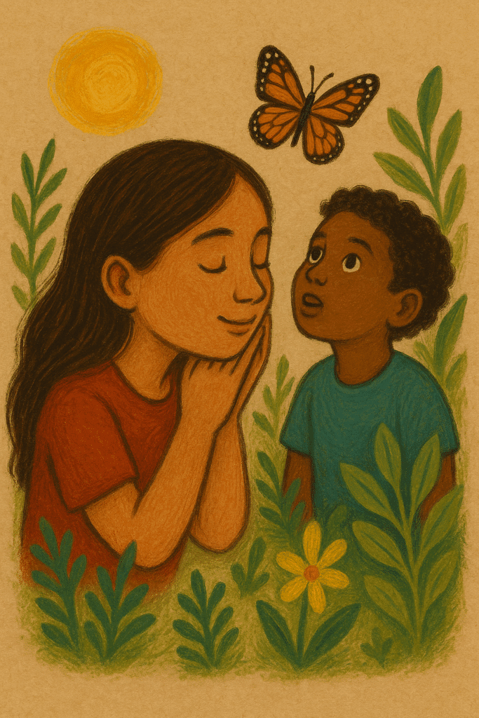 Nina y niño mariposa Escucha del Alma que Habla en Voz de Niña o Niño
