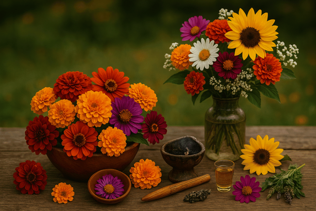 Elementos como Vinculo FLORES Los Elementos Universales: Custodios del Vínculo