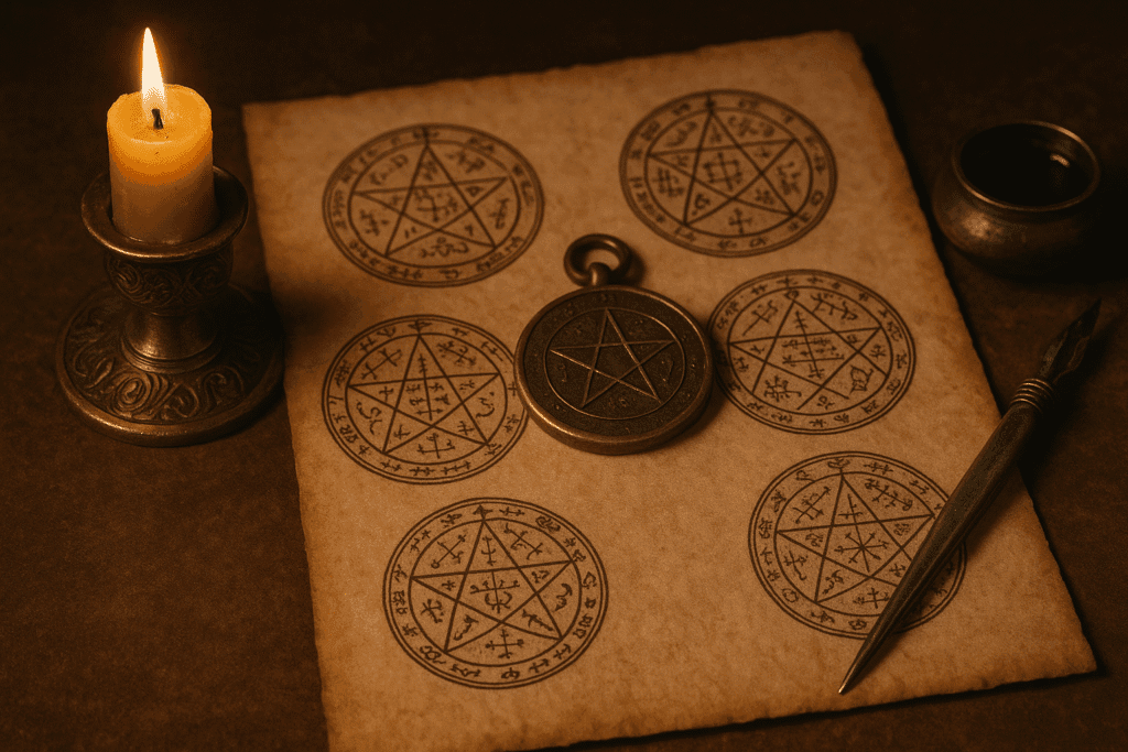 Medallas, sellos y sigilos: cómo operan los símbolos sagrados